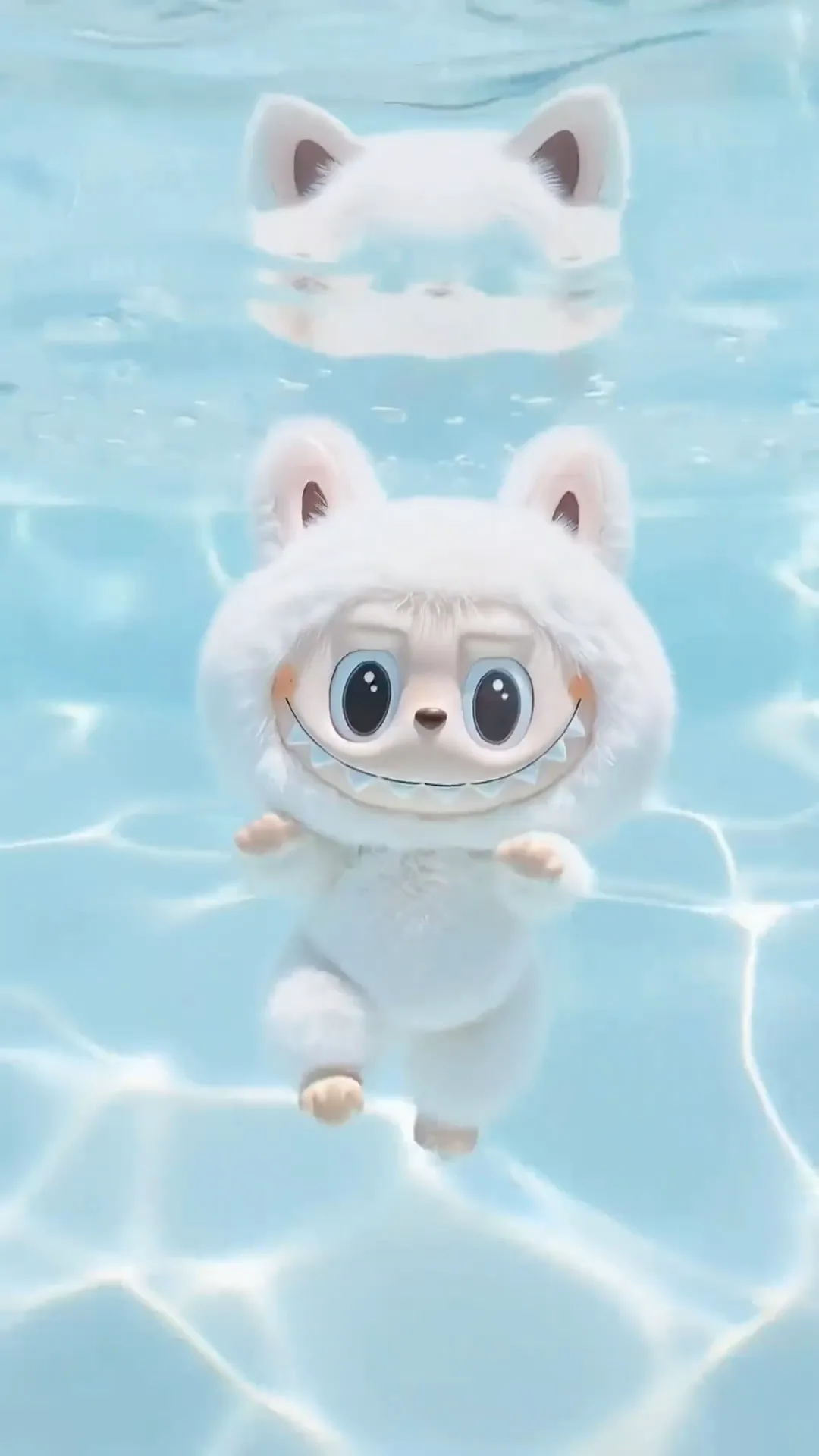 Swimming labubu Live Wallpaper 3